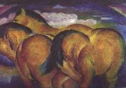Franz Marc Little Yellow Horses (nn03) oil on canvas